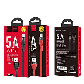 Mua Cáp Sạc Nhanh Type-C 5A Cho Oppo VOOC/Super VOOC  OnePlus DASH  Huawei SuperCharge  Android .. Hoco U53 Sợi To  Siêu Bền - HÀNG CHÍNH HÃNG