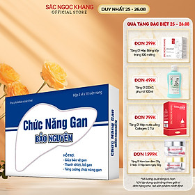 Thực phẩm bảo vệ sức khỏe Viên uống Chức năng gan Bảo Nguyên