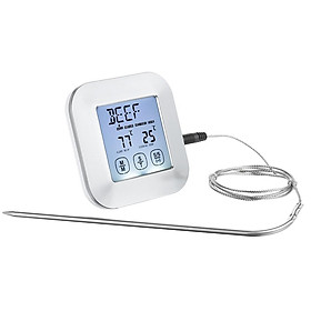 Máy đo nhiệt độ thịt kỹ thuật số màn hình LCD, đèn nền, đếm ngược