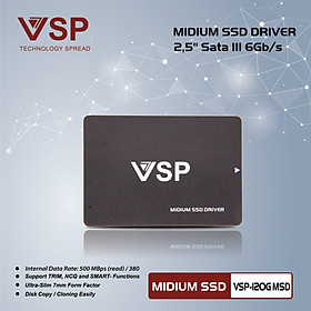 Ổ cứng ssd VSP 120gb 2.5" sata III MSD hàng chính hãng
