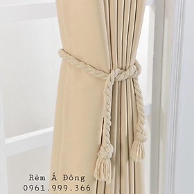 Mua Rèm vải tone màu Vàng Be nhẹ nhàng - Cao cố định 2.0m
