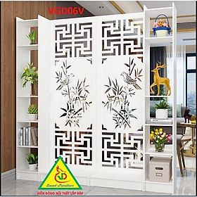 Mua Vách ngăn liền kệ 2 vách 2 kệ VGD06V- Nội thất lắp ráp Viendong Adv