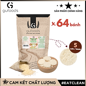 Bánh snack ăn dặm hữu cơ cho bé GUfoods - Thành phần gạo organic, Không gia vị, Dễ Tiêu hoá, Phù hợp cho bé từ 1 tuổi