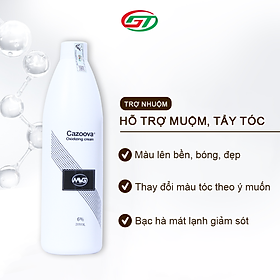 Oxi trợ nhuộm Cazoova, hương bạc hà 1000ML - Giúp tóc nhuộm bền màu, bảo vệ tóc khỏe mạnh