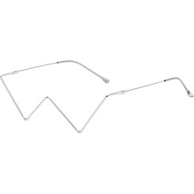Rhinestone Eye Glasses Frames for Women Diamond Half Frame No Lens Eyewear