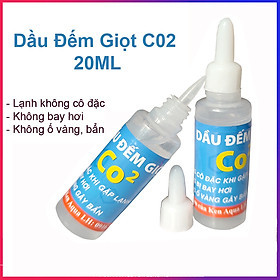 Dầu đếm giọt CO2 lạnh không đông, không ố vàng, bay hơi, bẩn ... dùng cho CO2 Mufan thủy sinh hồ cá 20ML