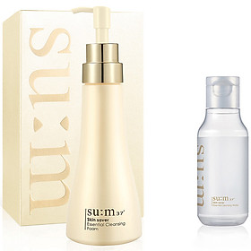 Sữa Rửa Mặt Dạng Gel Su:M37 Skin Saver Essential Cleansing Foam 250ml - Tặng Nước Tẩy Trang 100ml
