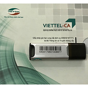 Gia hạn chữ ký số Viettel - Gói gia hạn 3 năm chữ ký số Viettel-CA - HÀNG CHÍNH HÃNG 100%