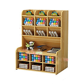 Hộp cắm bút bằng gỗ, kệ bút mini , hộp bút , cắm viết các loại ( Mầu ngẫu nhiên )