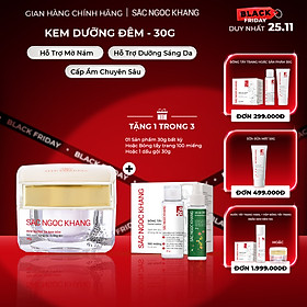 Kem dưỡng ban đêm Sắc Ngọc Khang dưỡng sáng và mờ thâm nám 30g