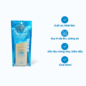 Sữa chống nắng ANESSA Perfect UV Sunscreen Skincare Milk dưỡng da kiềm dầu SPF50+/ PA++++ (Chai 60ml)