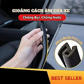 Bộ 2 Gioăng Cột B Ô Tô – Nẹp Mép Cửa Chống Ồn, Giảm Rung Hiệu Quả