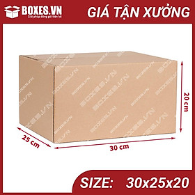 Mua 30x25x20 Combo 50 hộp Carton đóng gói hàng giá tại xưởng