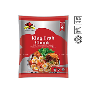 Cua huỳnh đế MUSHROOM Malaysia 500g - King Crab Chunk - Viên Thả Lẩu Malaysia