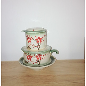 Mua Bộ Dụng Cụ Phin Pha Cà Phê Chất Liệu Gốm Sứ Bát Tràng Vẽ Cá  Dành Cho Người Yêu Thích Cà Phê  Làm Quà Tặng