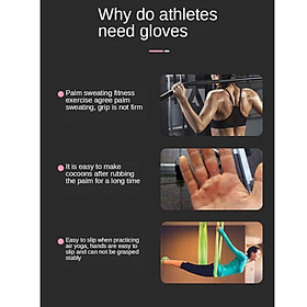1 Pair Unisex Yoga Gloves Men Women Fitness Gloves Breathable Bodybuilding yoga gymnastiquenastique Weightlifting Cycling Non-Slip Half Finger Gloves