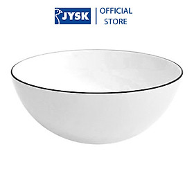 Bát nước chấm | JYSK nID | sứ trắng bóng viền đen | DK9x4cm