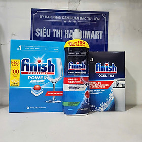 khuyến mãi Combo Viên Finish 77V + Bóng Finish 400ml + Nước vệ sinh máy finish