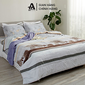 Mua Mền Chần Microfiber - Lông Vũ Nhân Tạo Mềm Mại Mirco Silk Cao Cấp Flower Stripes A2Z Home
