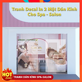 Mua Decal Dán Kính Trang Trí Salon Hai Mặt Trong Suất In 3D UV Công Nghệ Mới Giá Xuất Xưởng