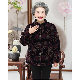 Áo Khoác Nhung Lót Lông Cho Người Trung Niên NGD18K