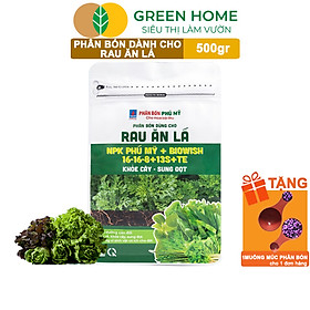 Phân Bón NPK Greenhome, Chuyên Rau Ăn Lá, Củ, Cây Ăn Trái, Hoa, Dinh Dưỡng Cân Đối, Chắc Rễ, Khoẻ Cây, Bông To, Sai Quả