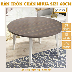 Mua Bàn Tròn Mặt Gỗ MDF 60X60X30cm Chân Nhựa Chắc Chắn Làm Bàn Ăn  Bàn Làm Việc Đa Năng  Ngồi Học  Decor Phòng Siêu Đẹp