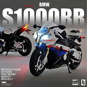 Đồ chơi xe mô hình pin Mô Tô_BMW S1000, trớn, âm thanh, 88001 - SP352318