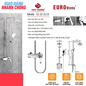 Mua BỘ SEN TẮM ĐỒNG THAU NÓNG LẠNH EUROVINTO CAO CẤP MÃ V9-FX