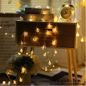 Mua Dây đèn nháy trang trí Led hình bông tuyết 5m Cắm Điện - Dùng Pin (Các màu) - Tặng kèm củ sạc