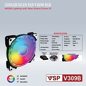 Mua Fan Case VSP V309B LED RGB Hàng chính hãng