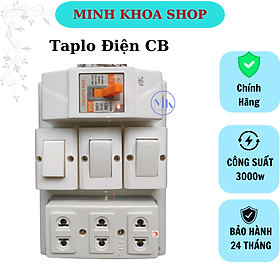 Taplo điện, Bảng điện PN16cb PIPO 2,3 công tắc có CB kèm tiện dụng