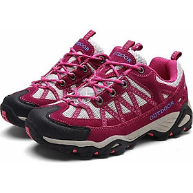 Women'S Outdoor Hiking Shoes Scrub Mesh Breathable Damping Camping Walking Shoes