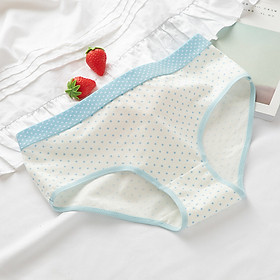 Quần Lót Nữ Cotton Chấm Bi Cạp Quần Màu Sắc Bản Lớn - Màu Sắc Dễ Thương Nhẹ Nhàng Phong Cách Thiếu Nữ Nhật Hàn - Vải Cotton Chất Lượng Cao Thoáng Mát Ôm trọn Và Nâng Form vòng 3