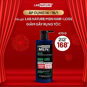 Dầu gội Lab Nature Men Hair-loss 470g - Công nghệ Nano Giảm Rụng Tóc 10 Lần