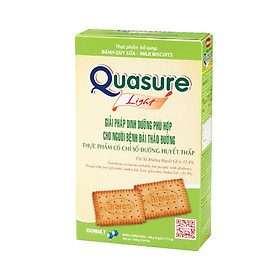 Bánh Quy Quasure Light Sữa hộp 140 gram Bibica - thực phẩm dành cho người ăn kiêng, tiểu đường