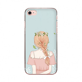 Ốp lưng cho iPhone 8 PHÍA SAU MỘT CÔ GÁI_1 in theo chất liệu