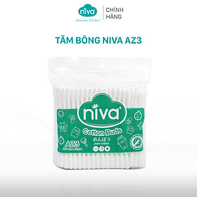 Tăm Bông NIVA Dành Cho Người Lớn Túi Zipper 200 Que nhựa Az3