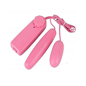 Máy Rung Tình Yêu Hồng Kông 2 đầu - Remote Chung Đầu Rung Nhựa - 1 Bộ