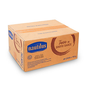 Cá hộp Nautilus Cá Ngừ sốt nước tương nhật-Thùng 48 lon