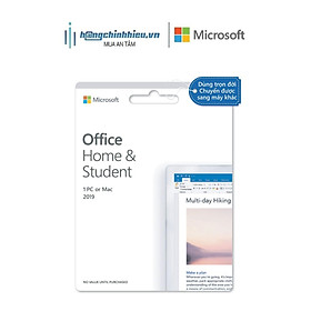 Phần mềm Microsoft Office Home & Student 2019 Dùng vĩnh viễn Dành cho 1