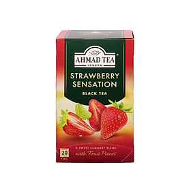 TRÀ AHMAD ANH QUỐC - DÂU (40g) - Strawberry Sensation - Thơm ngon và nhiều công dụng