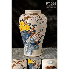 Mua Bình men rạn hoạ tiết công đào đắp nổi