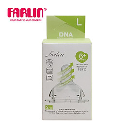 Núm ty silicon siêu mềm chống sặc farlin - dùng cho bình cổ rộng