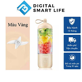 Mua Máy Xay Sinh Tố Mini Đa Năng Cao Cấp HYUNDAI Lưỡi 4 Cánh Thép Không Gỉ Máy Xay Cầm Tay Làm Sữa Đậu Nành Nhựa Tritan Tốt Cho Sức Khỏe Công Suất Lớn Pin Trâu
