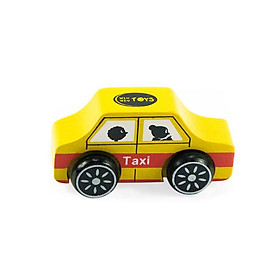 Đồ chơi gỗ Winwintoys - Xe taxi 65282