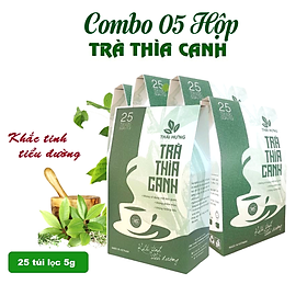 Combo 05 hộp Trà Thìa canh Thái Hưng 25 túi lọc x 5g