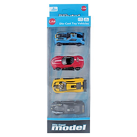 Bộ 4 xe mô hình kim loại TN-1019A (1:64)