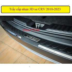 Ốp chống trầy cốp ngoài nhựa 3D xe CRV 2018-2023