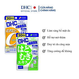 Combo TPBVSK DHC VITAMIN C HARD CAPSULE + ADLAY EXTRACT (Combo Viên uống Sáng da Mờ thâm - Sáng da & Vitamin C)